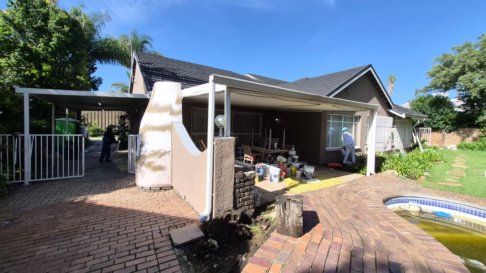 Full Residential Exterior Repaint Before Project